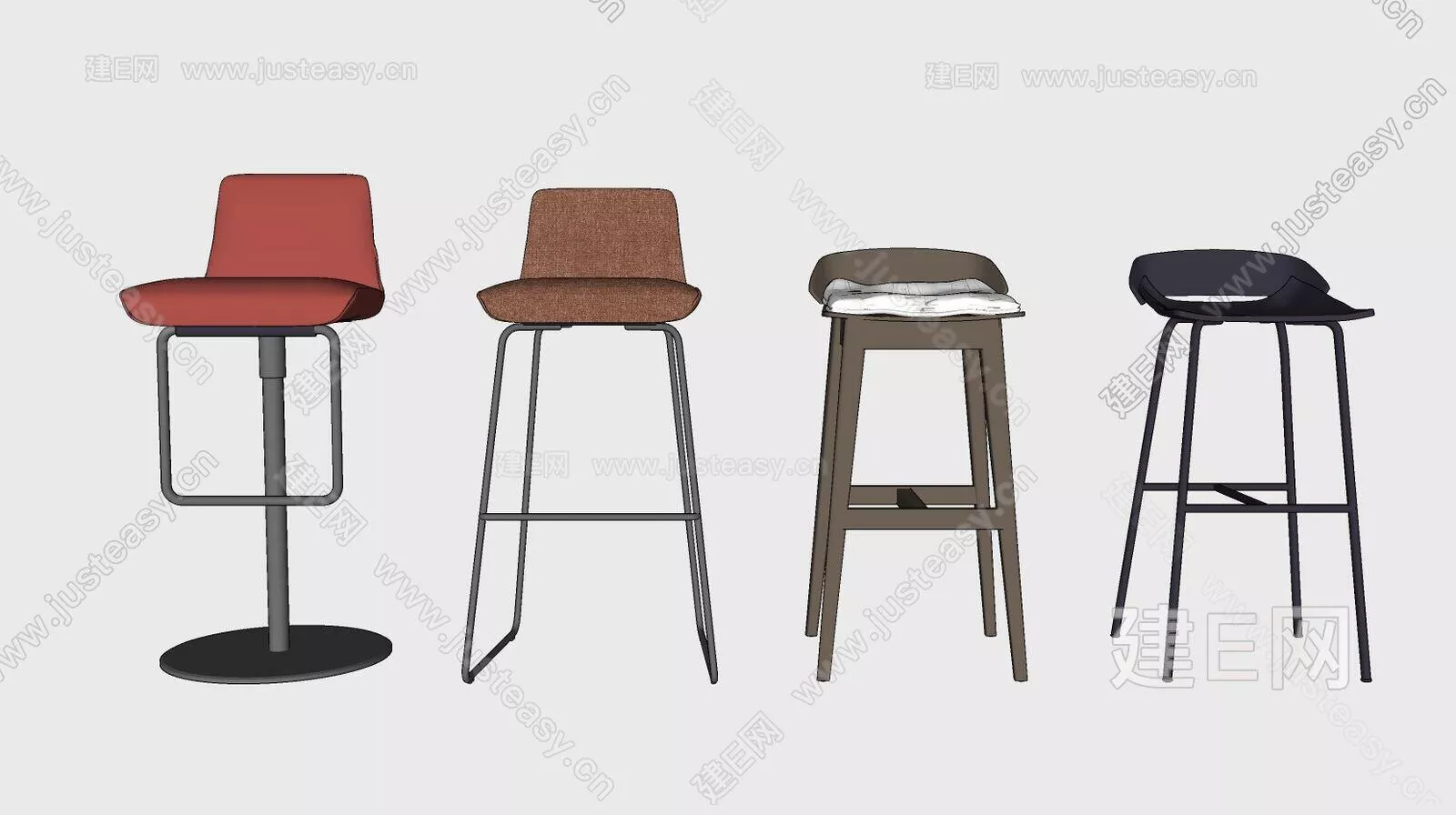 MODERN BAR CHAIR - SKETCHUP 3D MODEL - ENSCAPE - 112345416