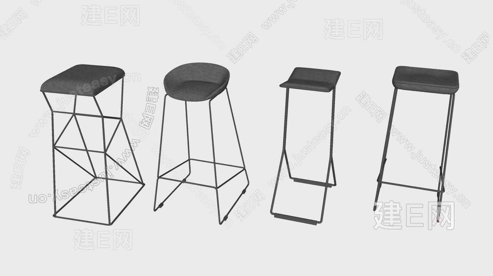 MODERN BAR CHAIR - SKETCHUP 3D MODEL - ENSCAPE - 112345417