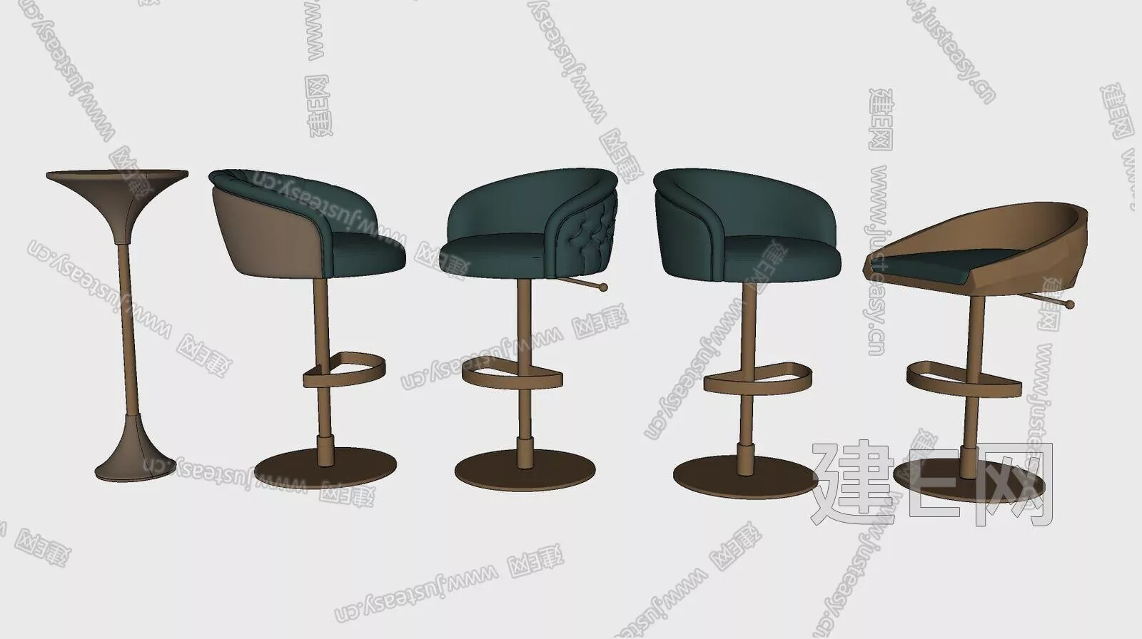 MODERN BAR CHAIR - SKETCHUP 3D MODEL - ENSCAPE - 112345448