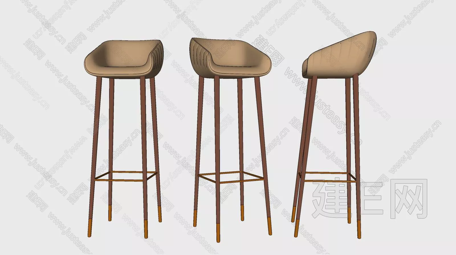 MODERN BAR CHAIR - SKETCHUP 3D MODEL - ENSCAPE - 112345464