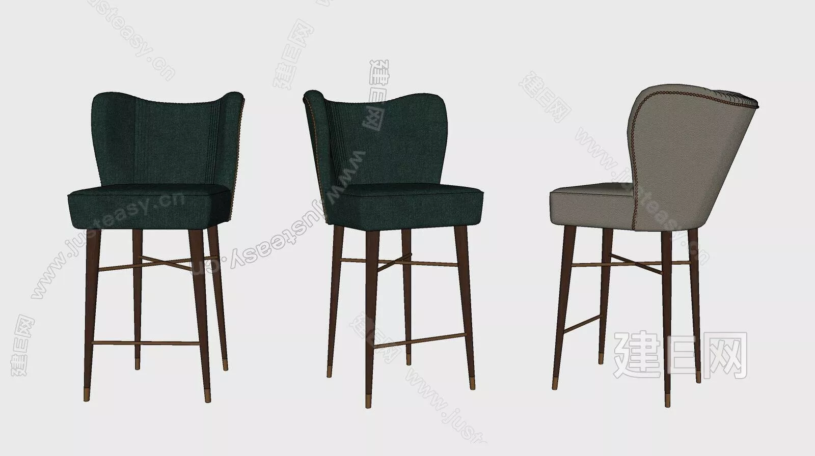 MODERN BAR CHAIR - SKETCHUP 3D MODEL - ENSCAPE - 112345483