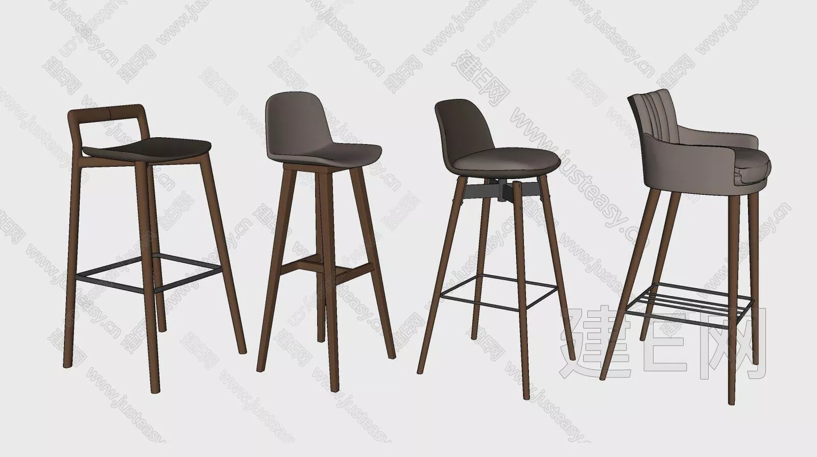 MODERN BAR CHAIR - SKETCHUP 3D MODEL - ENSCAPE - 112345496