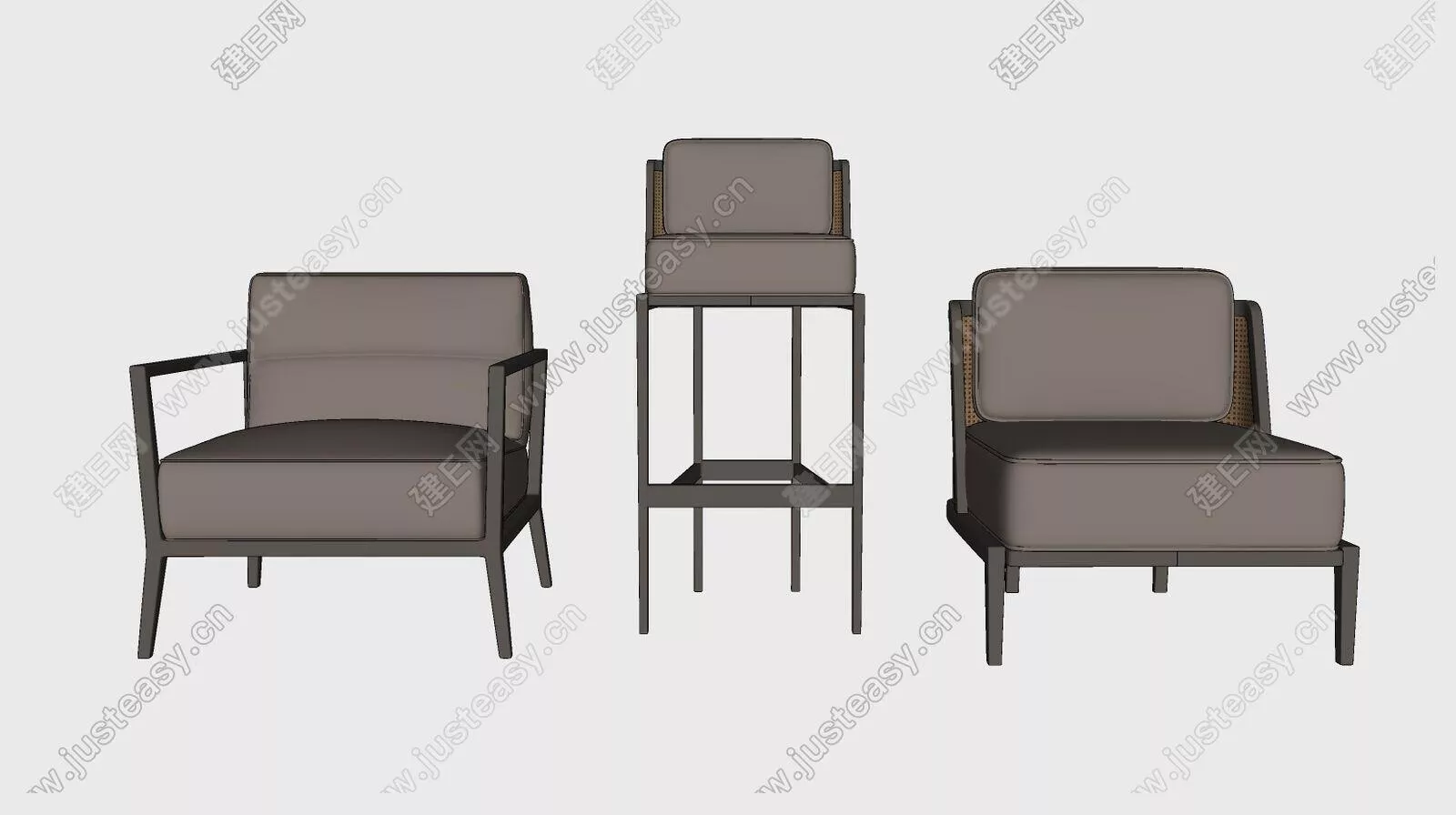 MODERN BAR CHAIR - SKETCHUP 3D MODEL - ENSCAPE - 112345560