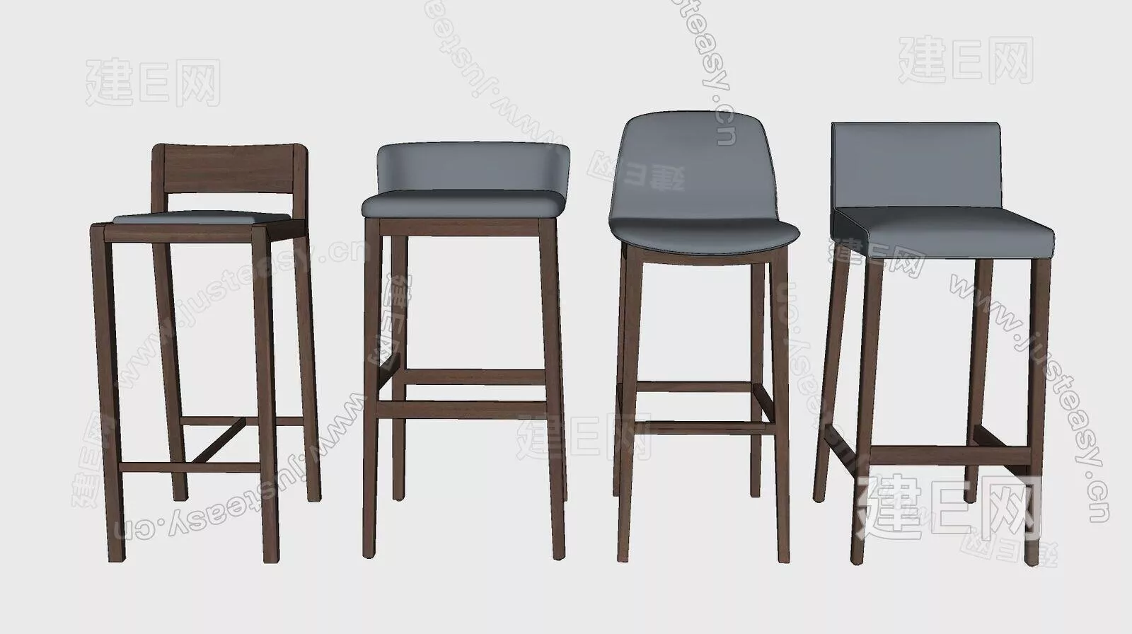 MODERN BAR CHAIR - SKETCHUP 3D MODEL - ENSCAPE - 113066267