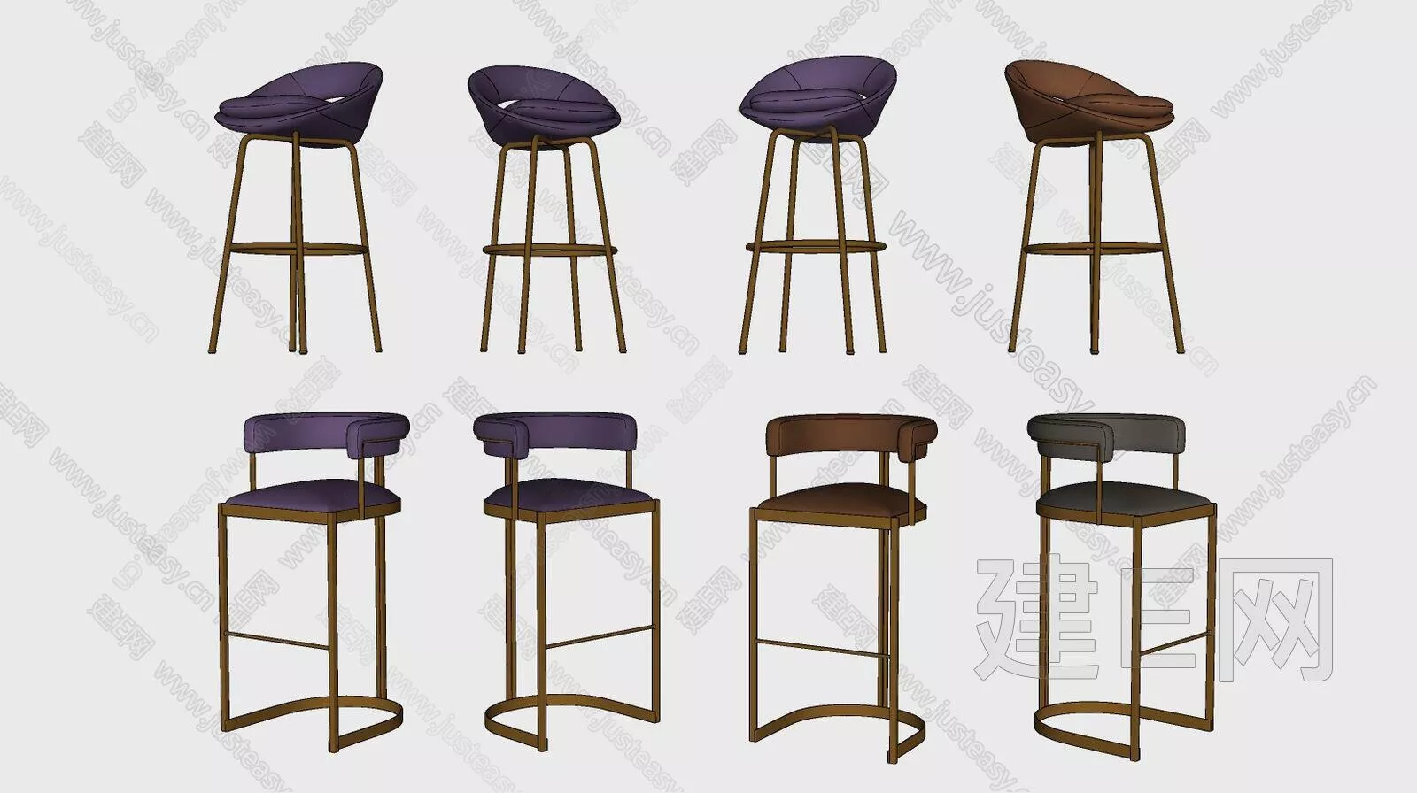 MODERN BAR CHAIR - SKETCHUP 3D MODEL - ENSCAPE - 113066269