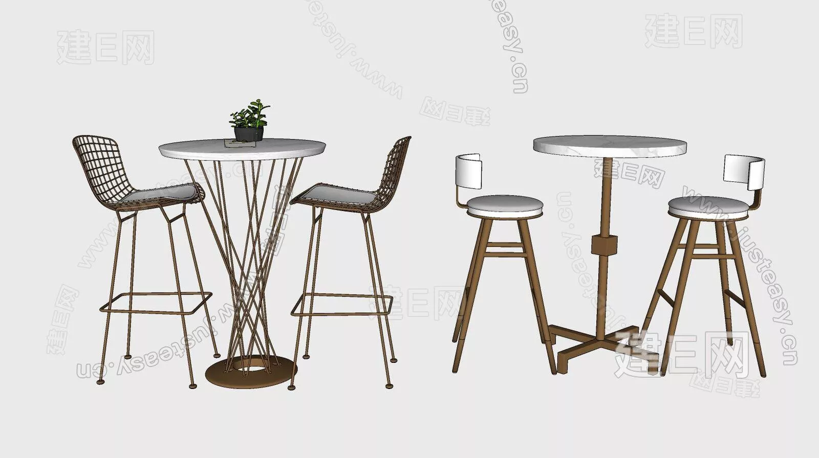 MODERN BAR CHAIR - SKETCHUP 3D MODEL - ENSCAPE - 113066285