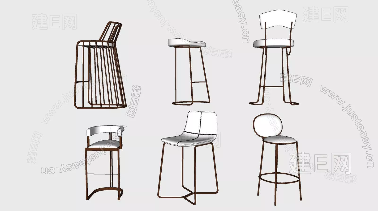 MODERN BAR CHAIR - SKETCHUP 3D MODEL - ENSCAPE - 113066298