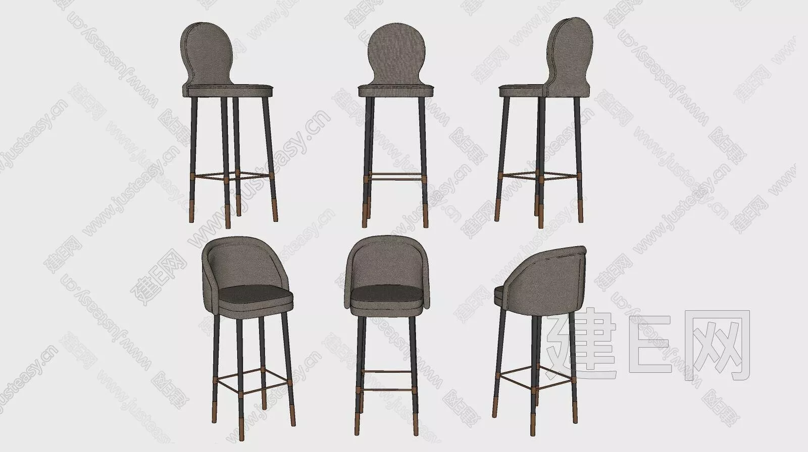 MODERN BAR CHAIR - SKETCHUP 3D MODEL - ENSCAPE - 113066347