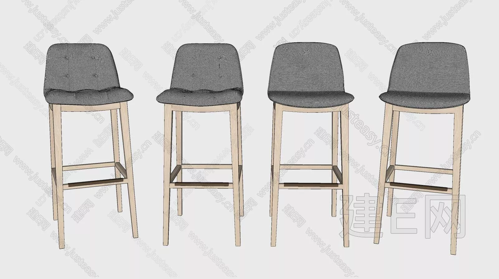 MODERN BAR CHAIR - SKETCHUP 3D MODEL - ENSCAPE - 113066380