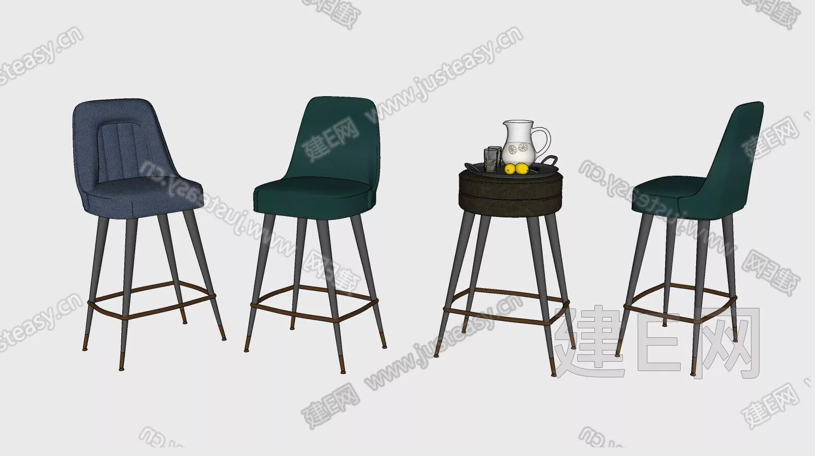 MODERN BAR CHAIR - SKETCHUP 3D MODEL - ENSCAPE - 113066429