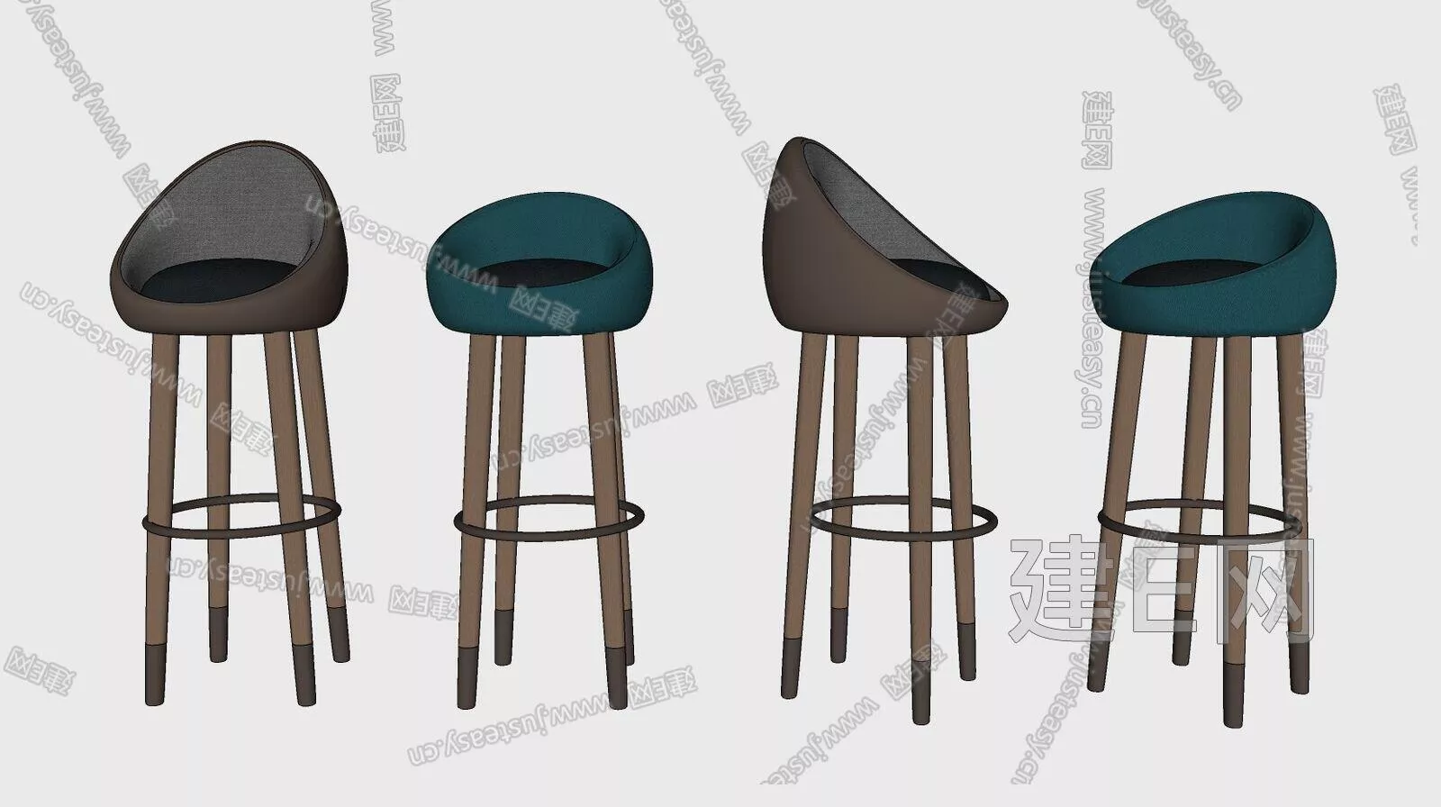 MODERN BAR CHAIR - SKETCHUP 3D MODEL - ENSCAPE - 113066490