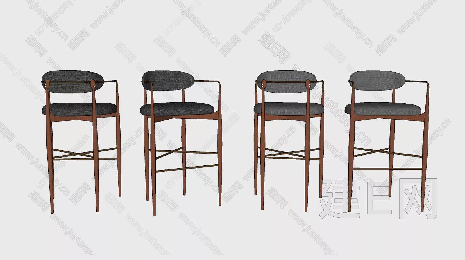 MODERN BAR CHAIR - SKETCHUP 3D MODEL - ENSCAPE - 113066493