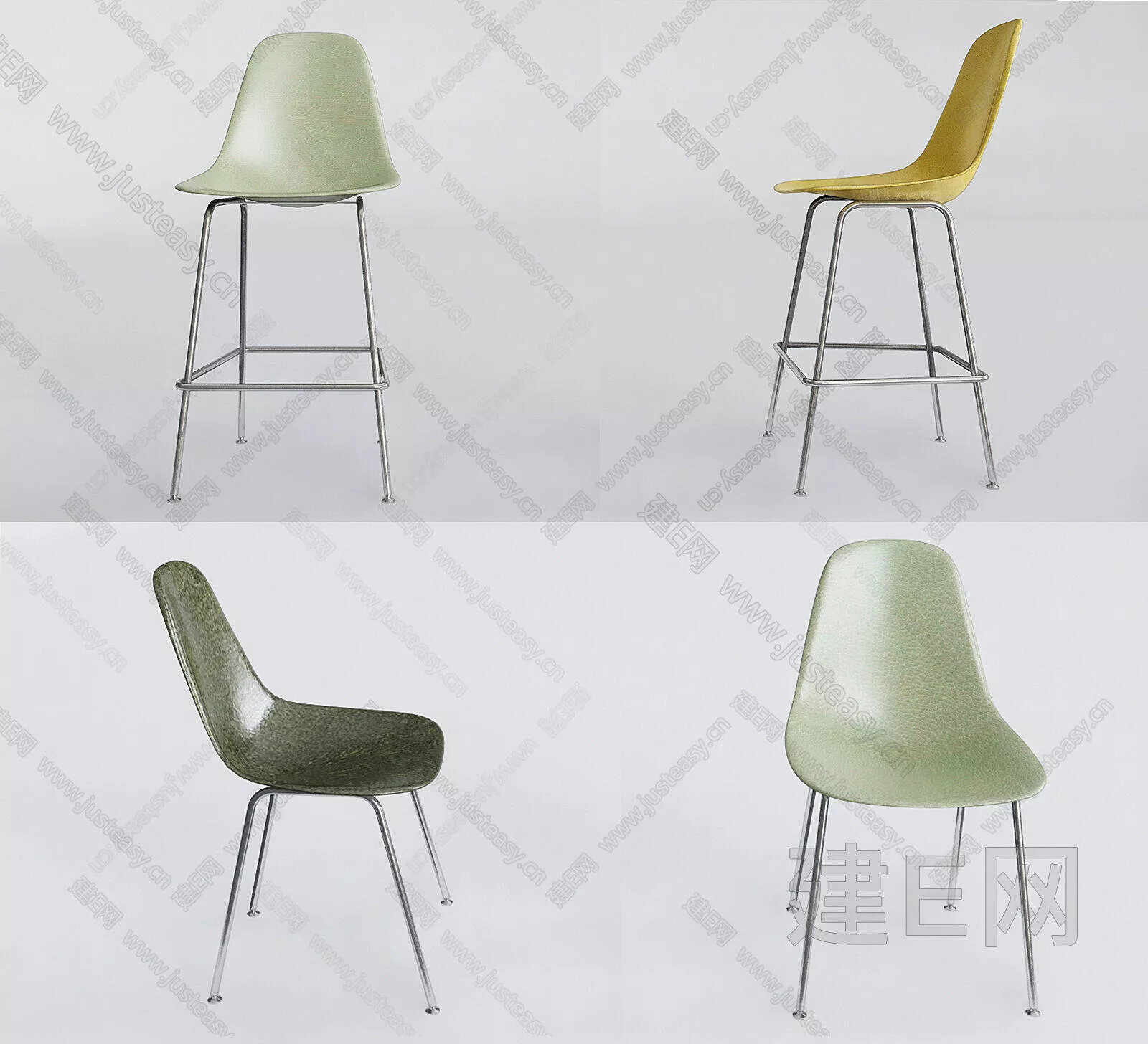 MODERN BAR CHAIR - SKETCHUP 3D MODEL - ENSCAPE - 114312691