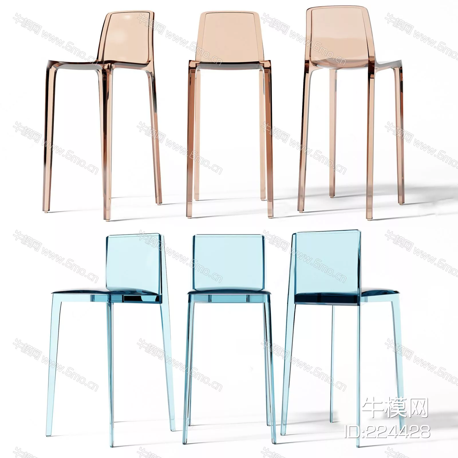 MODERN BAR CHAIR - SKETCHUP 3D MODEL - ENSCAPE - 224428