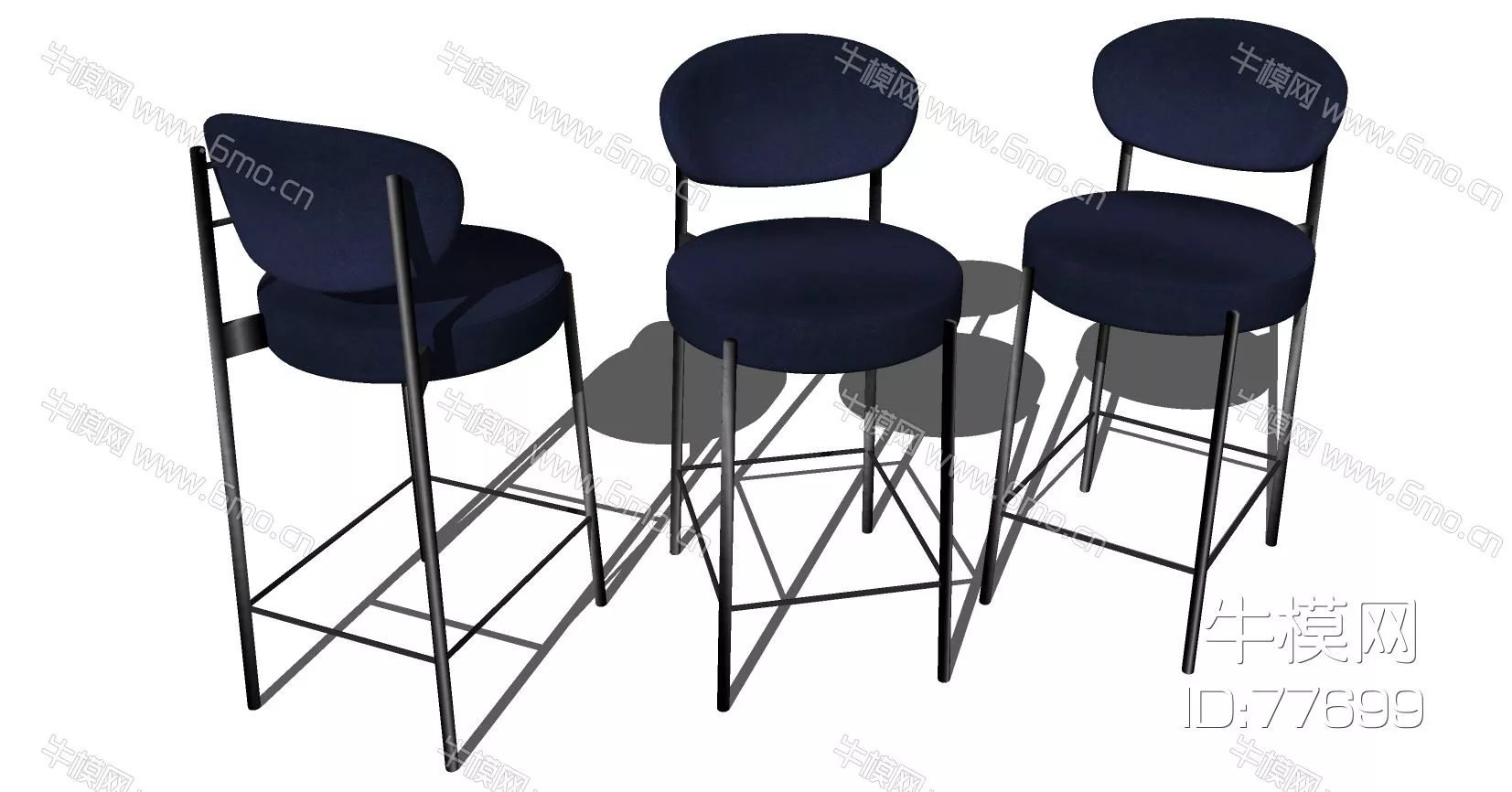 MODERN BAR CHAIR - SKETCHUP 3D MODEL - ENSCAPE - 77699