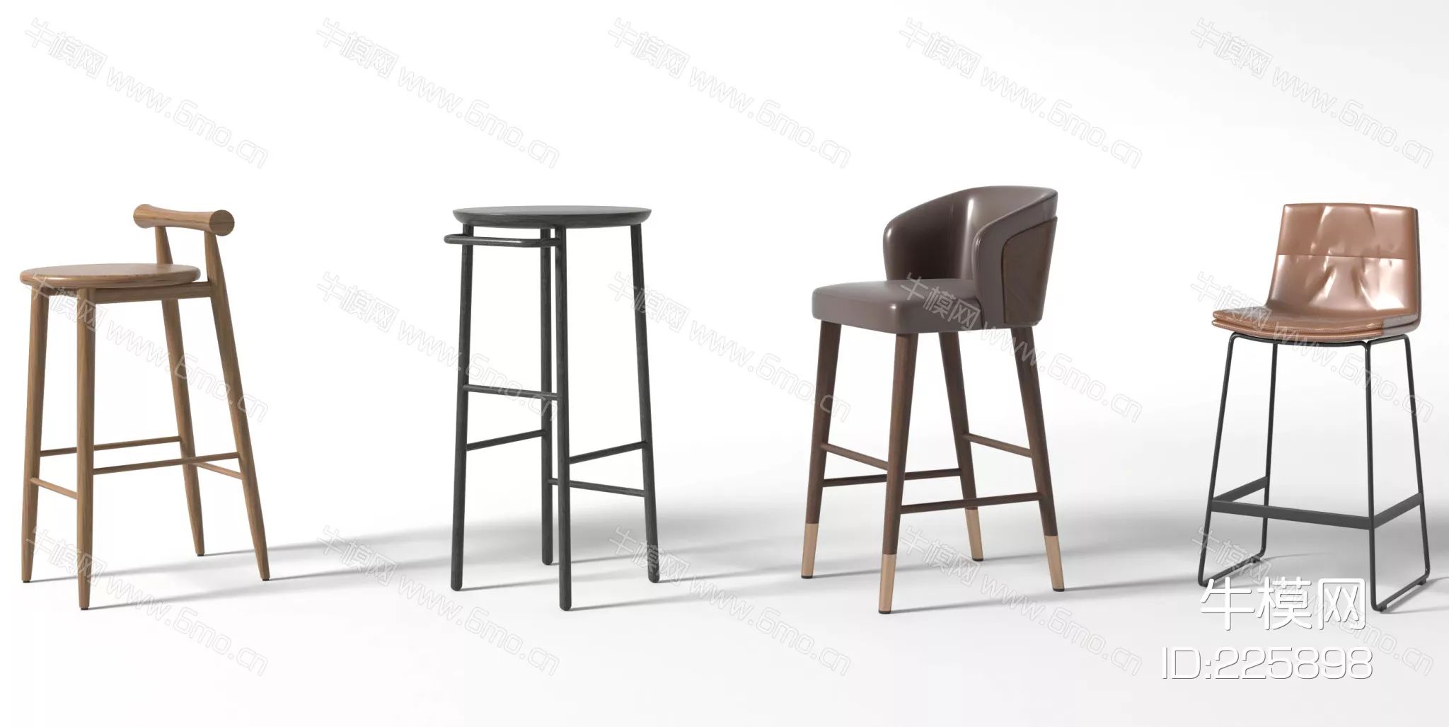 MODERN BAR CHAIR - SKETCHUP 3D MODEL - VRAY - 225898