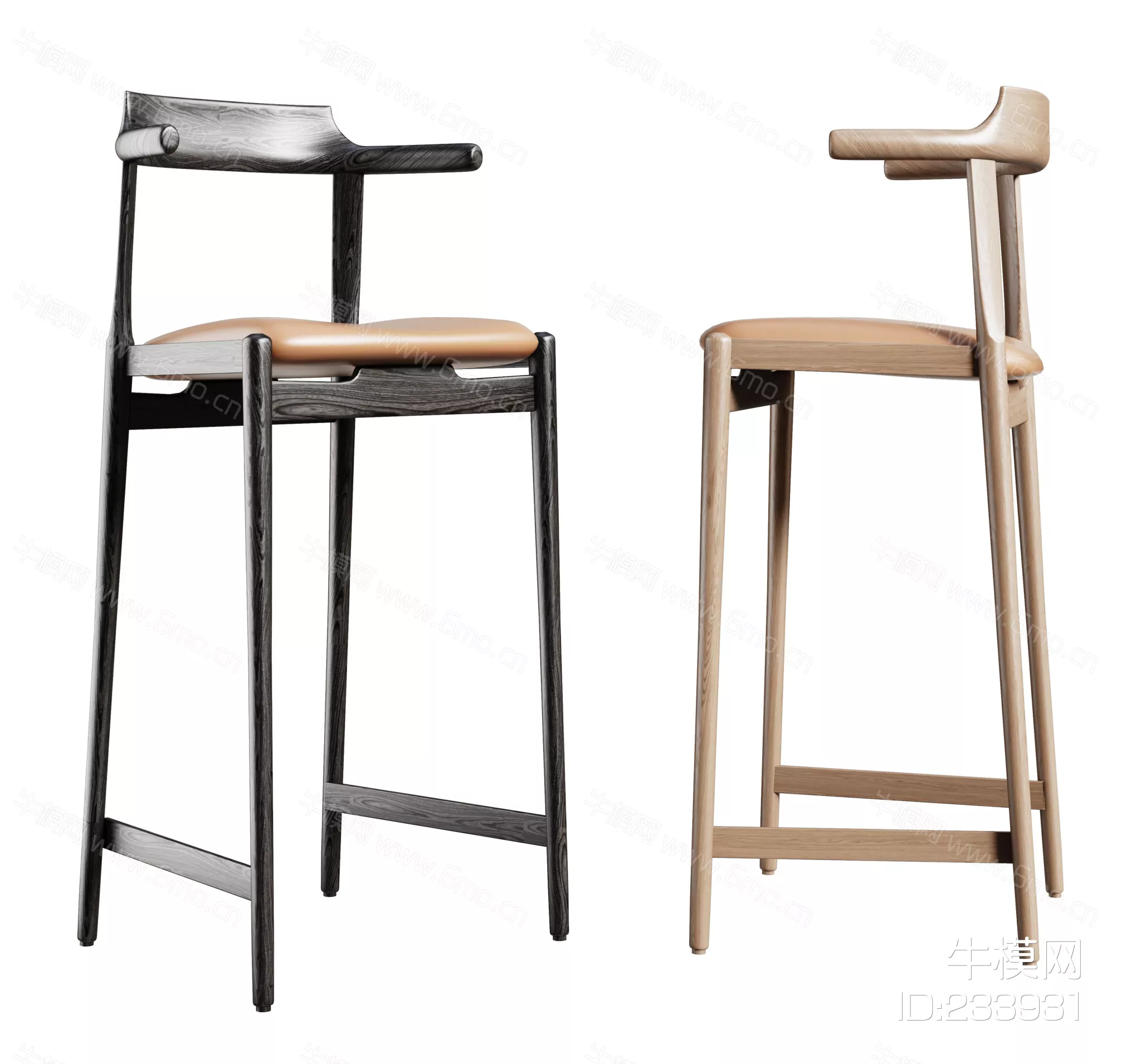 MODERN BAR CHAIR - SKETCHUP 3D MODEL - VRAY - 233931