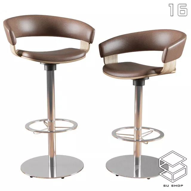 MODERN BAR STOOL - SKETCHUP 3D MODEL - VRAY OR ENSCAPE - ID00942