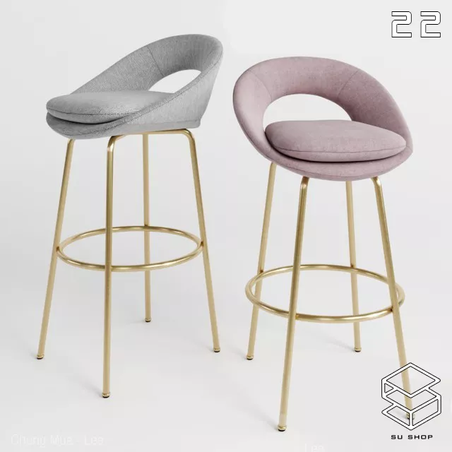 MODERN BAR STOOL - SKETCHUP 3D MODEL - VRAY OR ENSCAPE - ID00949