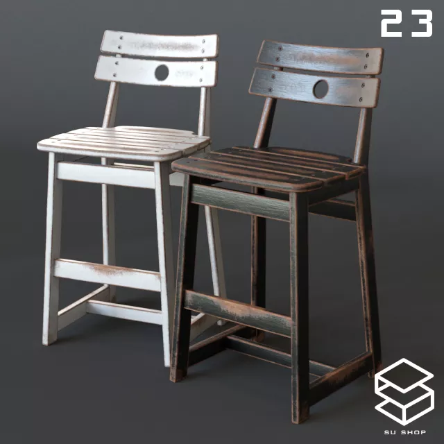 MODERN BAR STOOL - SKETCHUP 3D MODEL - VRAY OR ENSCAPE - ID00950