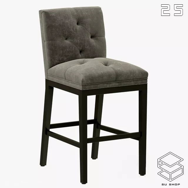 MODERN BAR STOOL - SKETCHUP 3D MODEL - VRAY OR ENSCAPE - ID00952