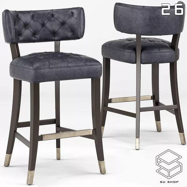 MODERN BAR STOOL - SKETCHUP 3D MODEL - VRAY OR ENSCAPE - ID00953