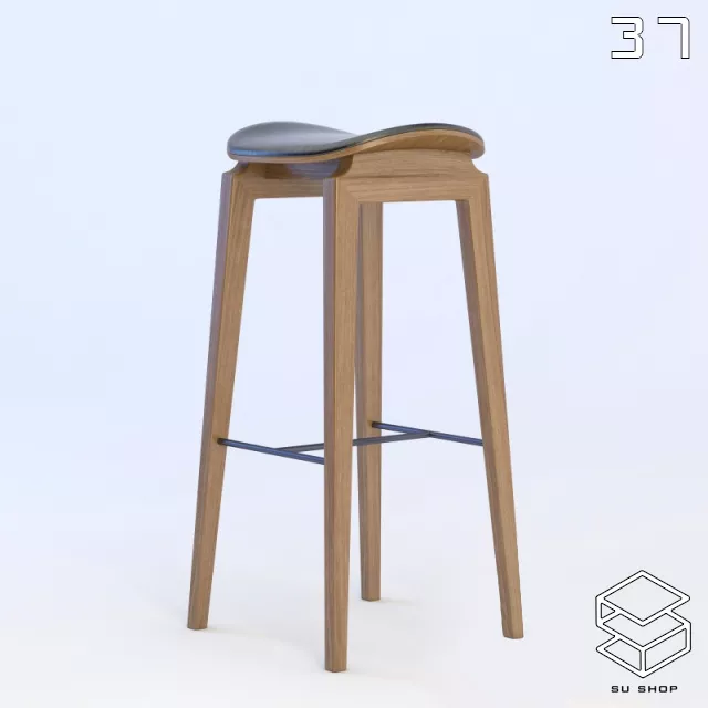 MODERN BAR STOOL - SKETCHUP 3D MODEL - VRAY OR ENSCAPE - ID00965