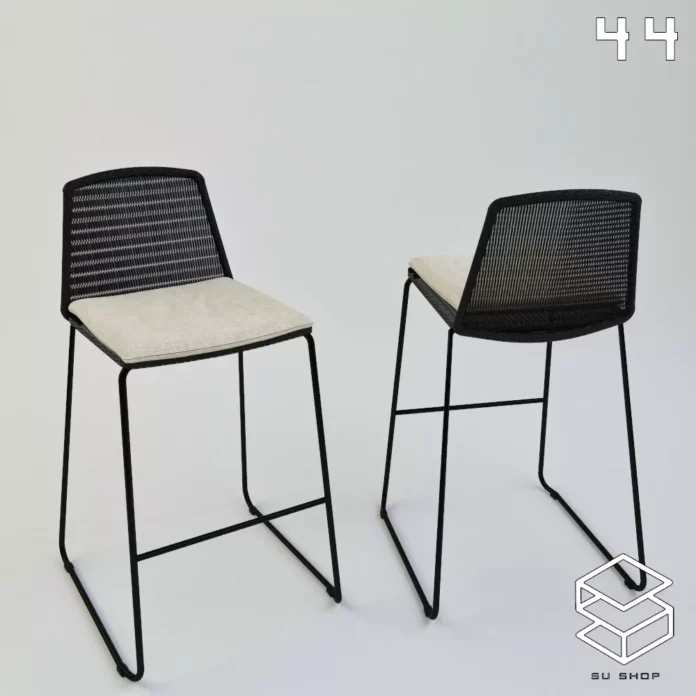 MODERN BAR STOOL - SKETCHUP 3D MODEL - VRAY OR ENSCAPE - ID00973