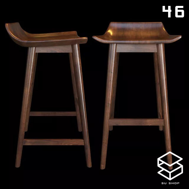 MODERN BAR STOOL - SKETCHUP 3D MODEL - VRAY OR ENSCAPE - ID00975