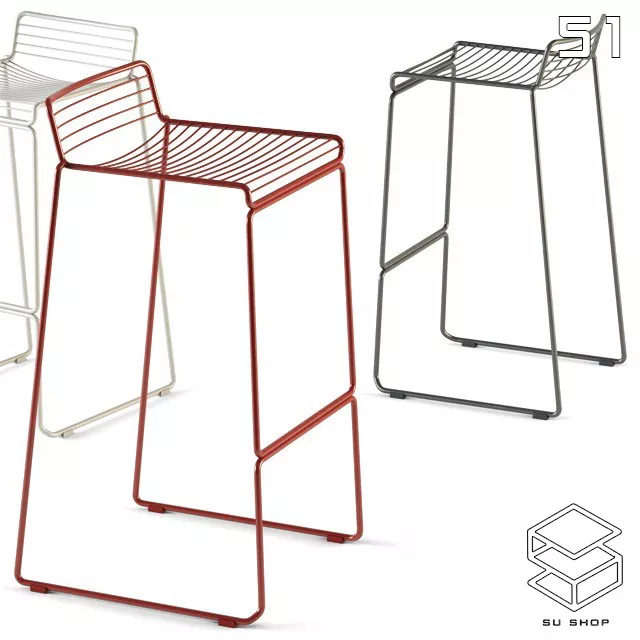 MODERN BAR STOOL - SKETCHUP 3D MODEL - VRAY OR ENSCAPE - ID00981