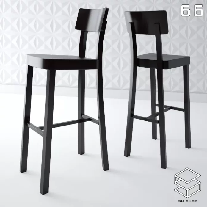 MODERN BAR STOOL - SKETCHUP 3D MODEL - VRAY OR ENSCAPE - ID00997