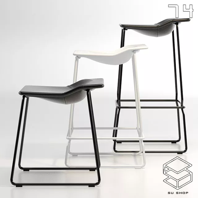 MODERN BAR STOOL - SKETCHUP 3D MODEL - VRAY OR ENSCAPE - ID01006