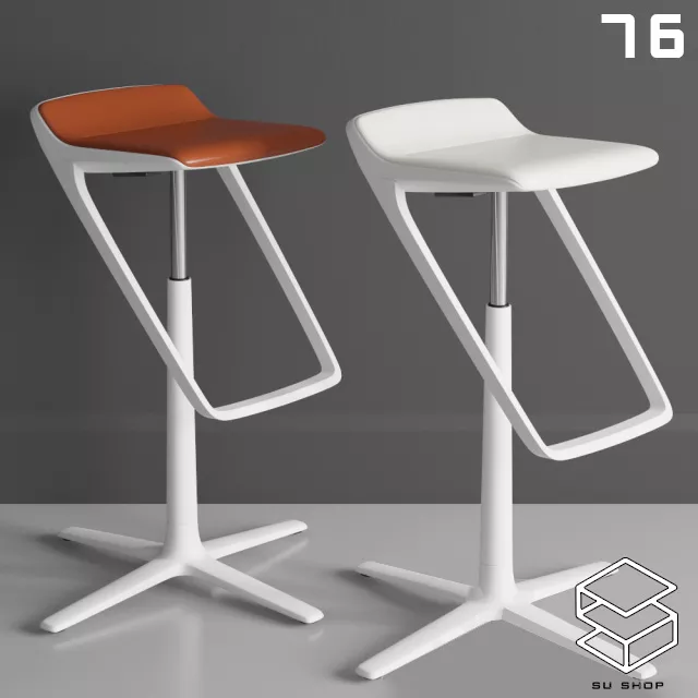 MODERN BAR STOOL - SKETCHUP 3D MODEL - VRAY OR ENSCAPE - ID01008