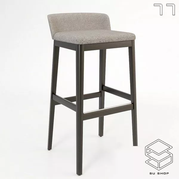 MODERN BAR STOOL - SKETCHUP 3D MODEL - VRAY OR ENSCAPE - ID01009