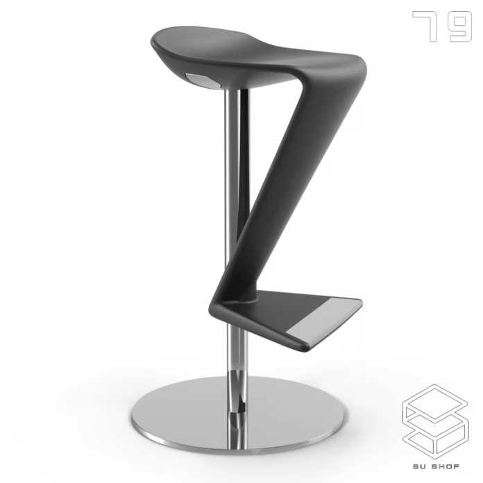 MODERN BAR STOOL - SKETCHUP 3D MODEL - VRAY OR ENSCAPE - ID01011