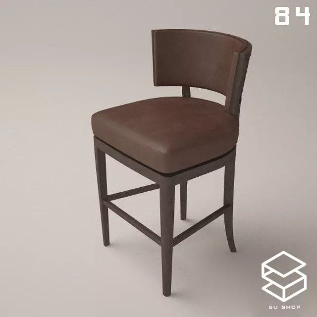 MODERN BAR STOOL - SKETCHUP 3D MODEL - VRAY OR ENSCAPE - ID01017