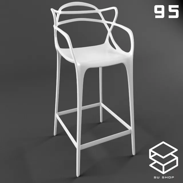 MODERN BAR STOOL - SKETCHUP 3D MODEL - VRAY OR ENSCAPE - ID01029