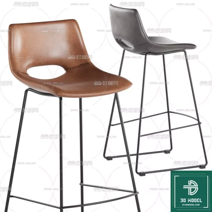 MODERN BAR STOOL - SKETCHUP 3D MODEL - VRAY OR ENSCAPE - ID01035