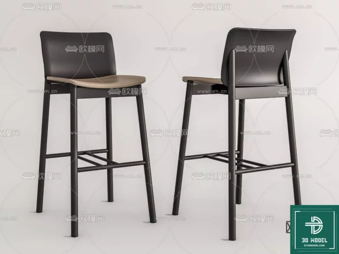 MODERN BAR STOOL - SKETCHUP 3D MODEL - VRAY OR ENSCAPE - ID01042