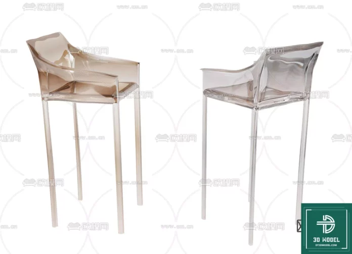 MODERN BAR STOOL - SKETCHUP 3D MODEL - VRAY OR ENSCAPE - ID01051