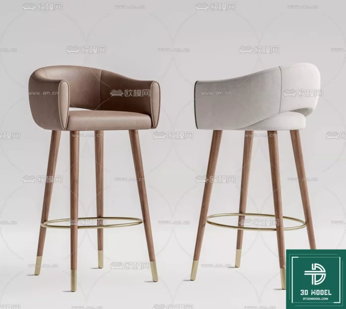 MODERN BAR STOOL - SKETCHUP 3D MODEL - VRAY OR ENSCAPE - ID01052