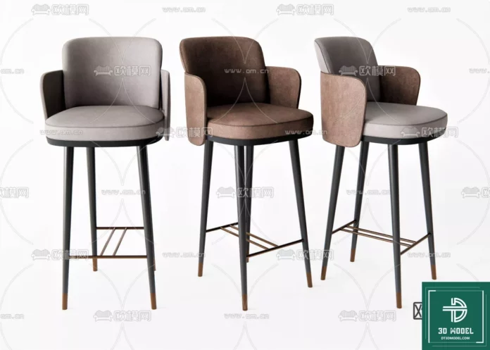 MODERN BAR STOOL - SKETCHUP 3D MODEL - VRAY OR ENSCAPE - ID01057