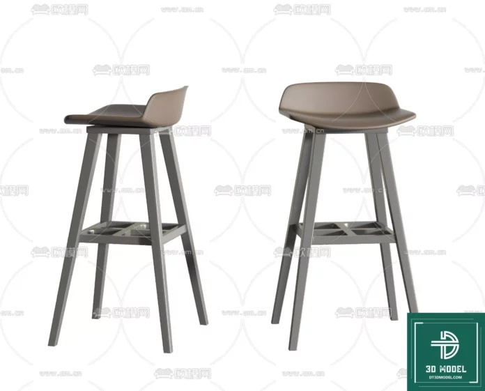 MODERN BAR STOOL - SKETCHUP 3D MODEL - VRAY OR ENSCAPE - ID01063