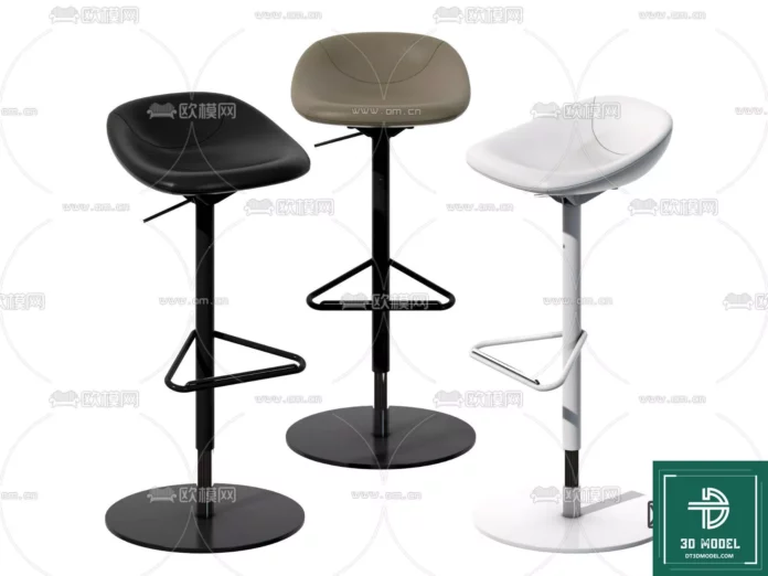 MODERN BAR STOOL - SKETCHUP 3D MODEL - VRAY OR ENSCAPE - ID01071