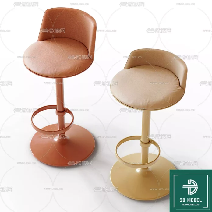 MODERN BAR STOOL - SKETCHUP 3D MODEL - VRAY OR ENSCAPE - ID01089