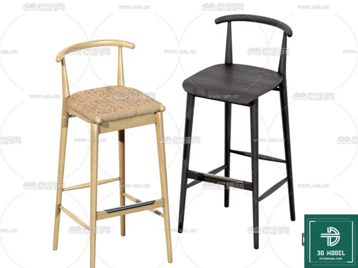 MODERN BAR STOOL - SKETCHUP 3D MODEL - VRAY OR ENSCAPE - ID01093