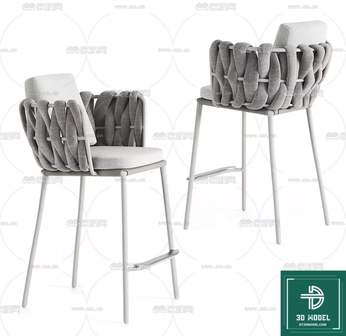 MODERN BAR STOOL - SKETCHUP 3D MODEL - VRAY OR ENSCAPE - ID01096