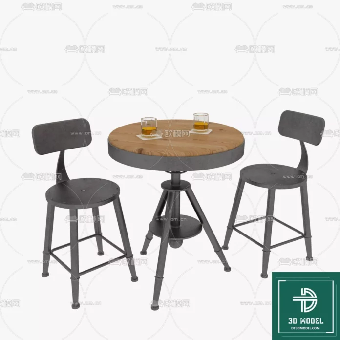 MODERN BAR STOOL - SKETCHUP 3D MODEL - VRAY OR ENSCAPE - ID01129