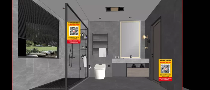 MODERN BATHROOM DECOR - SKETCHUP 3D SCENE - VRAY OR ENSCAPE - ID01345