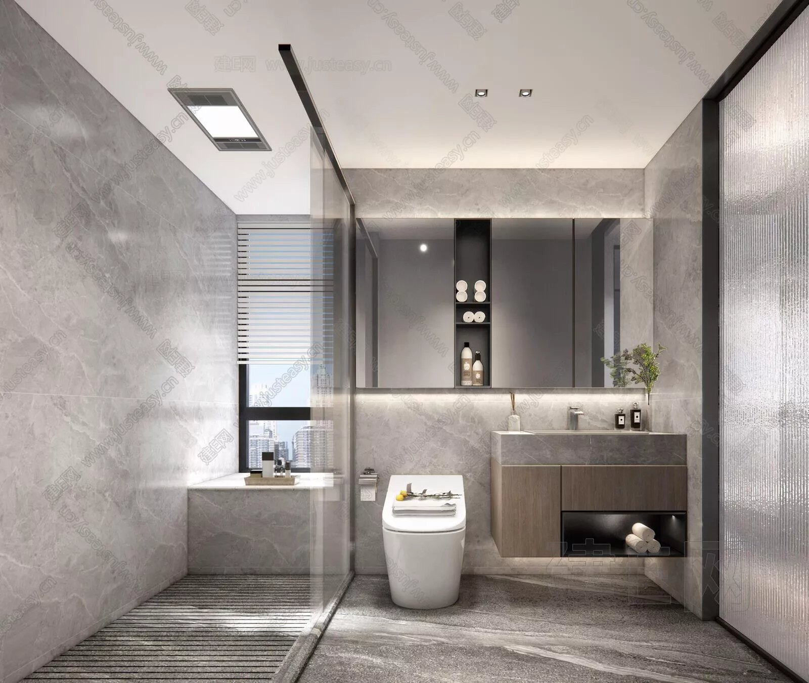 MODERN BATHROOM - SKETCHUP 3D SCENE - ENSCAPE - 101139918